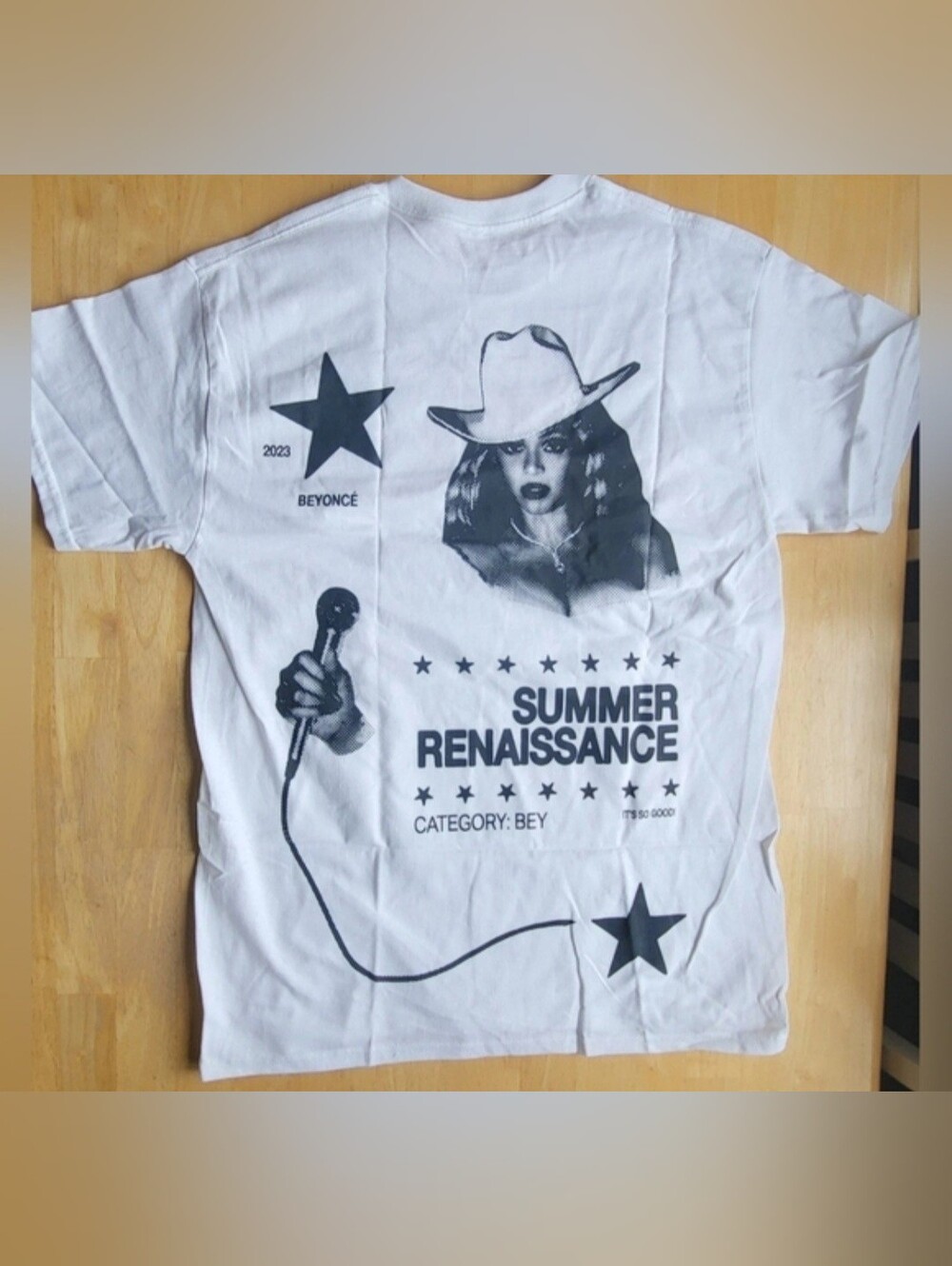 New Beyonce Summer Renaissance World Tour Tee Shirt Size Medium White TShirt